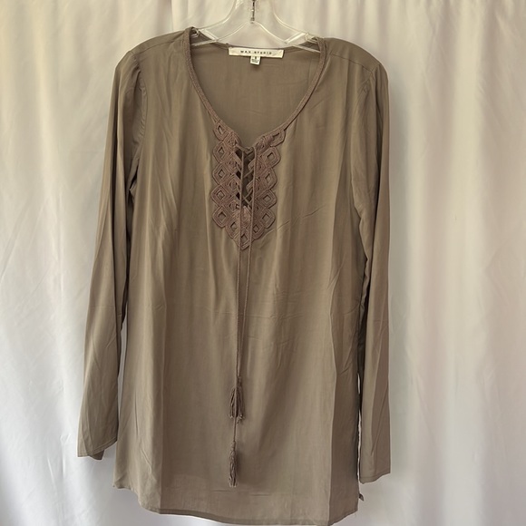 Max Studio long sleeve blouse size S - Picture 2 of 5